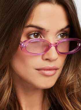 新款个性小框太阳眼镜男女奶牛色轻盈舒适墨镜跨境速卖眼镜5192