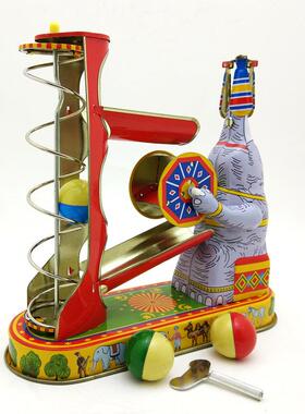 MS456球象游戏怀旧主题个性摆件复古创意工艺品礼品铁皮玩具