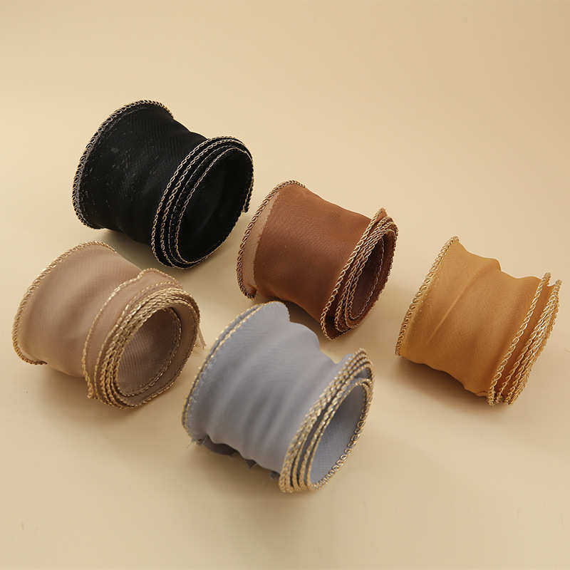 鼎信彩带雪纺金边织带手工diy发饰蝴蝶结丝带花束包装彩色雪纺带,淘宝优惠券,粉丝福利购,淘宝优惠卷