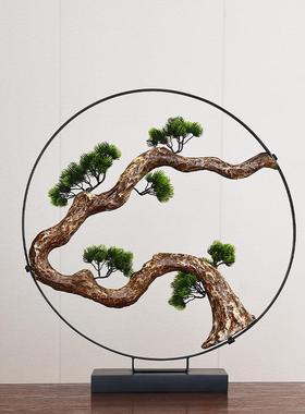 式家居装JKD3303-客厅办室玄关饰中品样板公间软装仿真迎客松造型