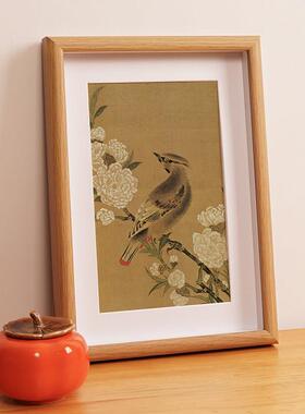书画摆件小挂画花鸟山水水墨国画装饰画桌面文艺摆画中国风摆台