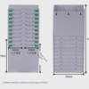 Card box fixed attendance rack combined plastic card bag management card rack punch card slot employee