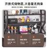 Desktop bookshelf desktop storage rack office desk multi-layer iron hole board storage shelf home student organizing rack