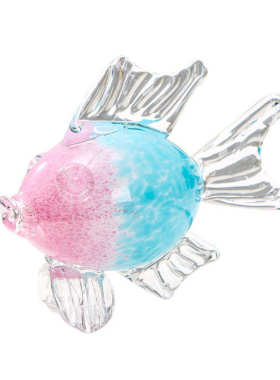 客厅创意水晶摆设动物家居摆件 玻璃鱼工艺品 礼品家居样板房饰品