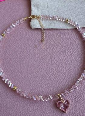 Fashion Vintage Sexy Zircon Heart Pendant Necklace For Women