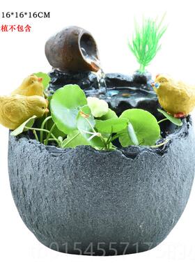 正品水渡烟山云风摆轮办公室客厅创意小件假流水喷泉工艺品水礼物