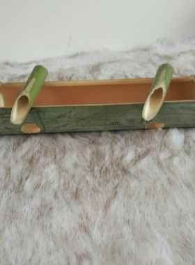 竹子流水配件鱼缸过滤器客厅庭院手工竹筒招财装饰摆件楠竹工艺品