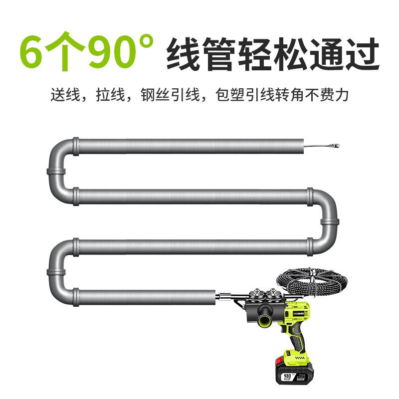 锂电穿线机穿线器电动电工穿线全自动引线拉线穿引器充电 - 图2