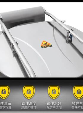 粤华 YFA-1580柜式商用电饼铛双面加热电烤烙饼机带储物柜新品