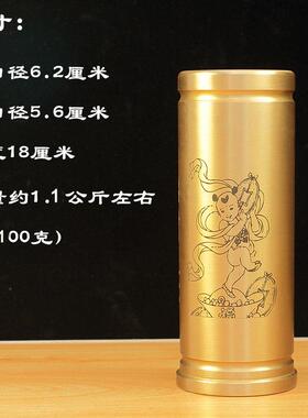 香桶净面黄铜香筒精品家居家用线 线香室内供奉财神佛堂装饰摆饰