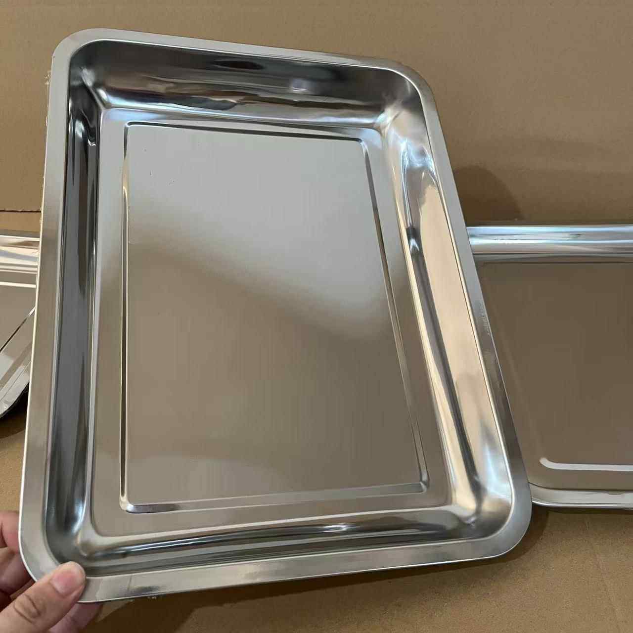 不锈钢方盘加厚商用蒸饭盘摆摊烧烤盘深盘餐用托盘餐盘凉皮盘菜盘,淘宝优惠券,粉丝福利购,淘宝优惠卷