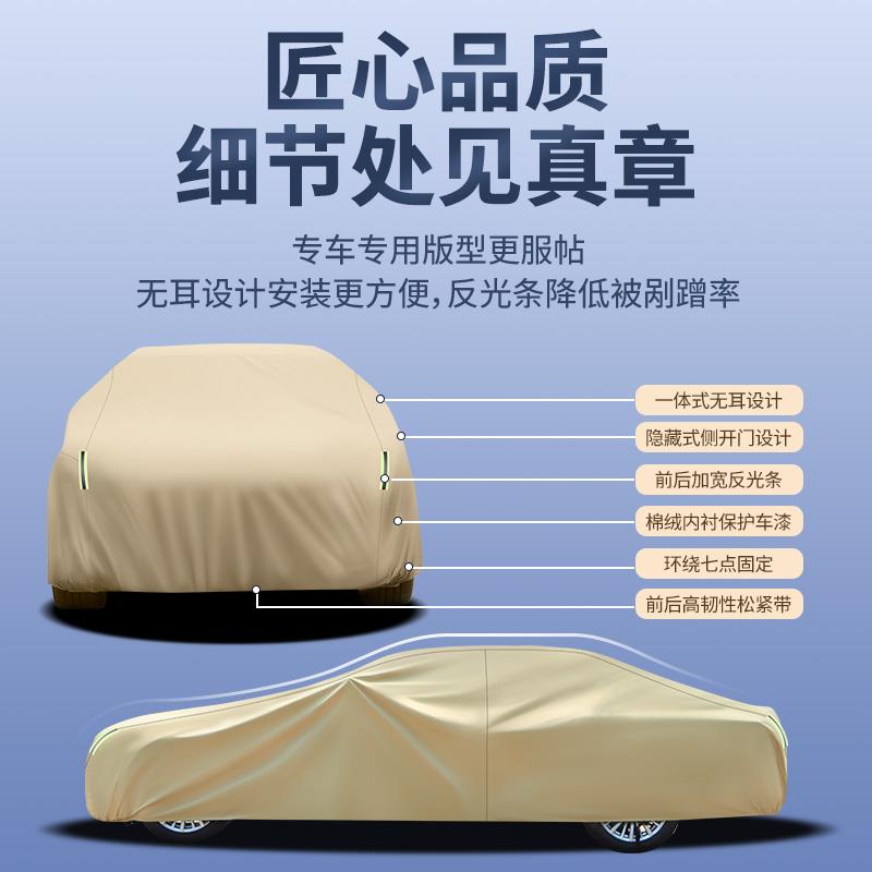 适用于长安二代cs75plus逸动cs55欧尚x7univ逸达车衣车罩防雨防晒 - 图2