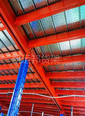 仓库隔层货架搭建钢结构二层重型仓储货架可拆卸阁楼式平台货架