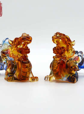 小号琉璃貔貅摆件公司开业礼品赠送客户纪念品摆件
