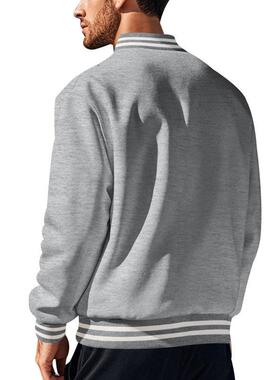 Men's Fleece-Lined Baseball Jacket | Vintage Bomber Style