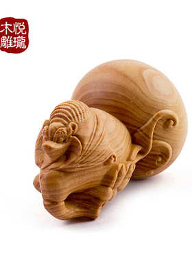 乐清黄杨木雕刻葫芦木质工艺品仿真创意礼品动物居家汽车摆件