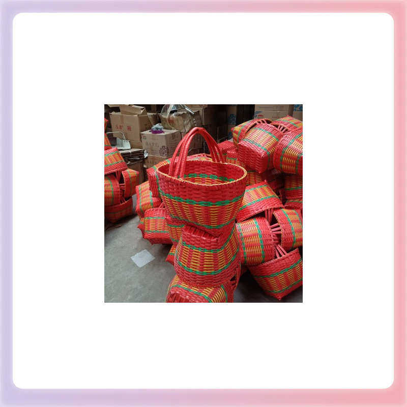 TUF4家用采摘竹篮手提买菜篮子厨房放鸡蛋藤编手工编织收纳筐办喜,淘宝优惠券,粉丝福利购,淘宝优惠卷