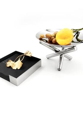 北欧简约餐巾纸ES-A6325收纳店盒轻奢纸商巾架酒厅餐用定点方形餐