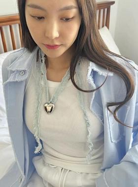 东大门牛仔布韩国简约休闲项链