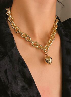 European and American jewelry punk exaggerated thick chain s