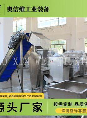 大型椰浆加工灌装设备 蛇果果酱深加工设备 杨梅油桃去核打浆机
