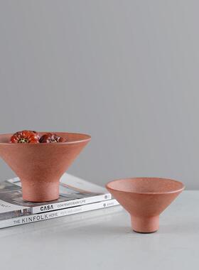 创意北欧侘寂树脂花器花瓶极简现代家居样板房艺术饰品家居摆件