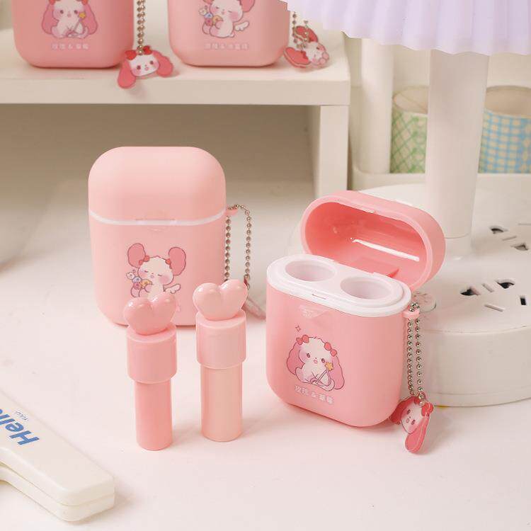 可爱耳机学生润唇膏补水儿童少女心两支无色保湿滋润防干裂护正品,淘宝优惠券,粉丝福利购,淘宝优惠卷