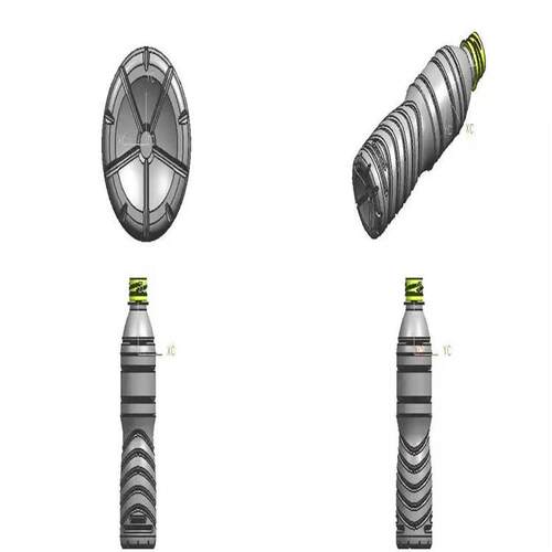 制做 气封管胚 自锁大小广口管胚模具 吹瓶模具单型腔模具 - 图3