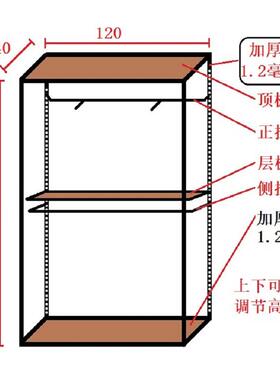 服装店货架落地靠墙展示架正侧挂双层衣架男装女装店陈列组合高架