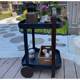 Umbra storage rack with stylish wheels movable living room storage rack dining cart push cart