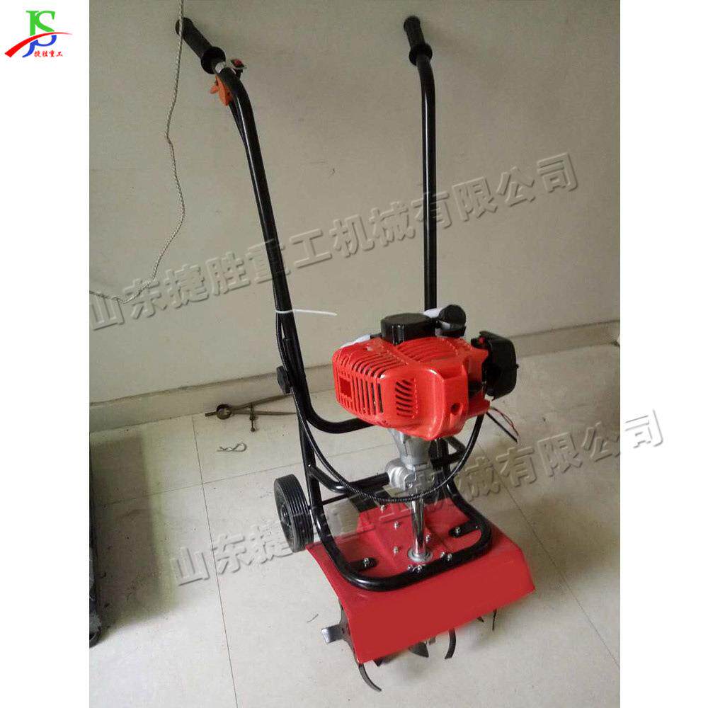 Small gasoline micro-tiller agricultural greenhouse loosening soil tiller portable two-stroke soil tiller plowing rotary tiller