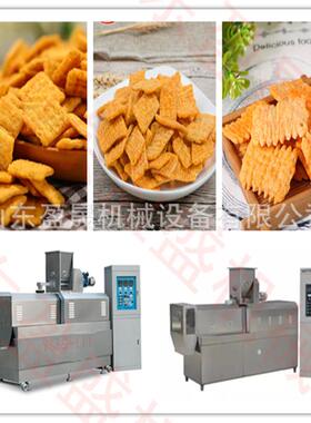休闲油炸食品膨化机小型油炸食品生产线膨化麻花生产线膨化机