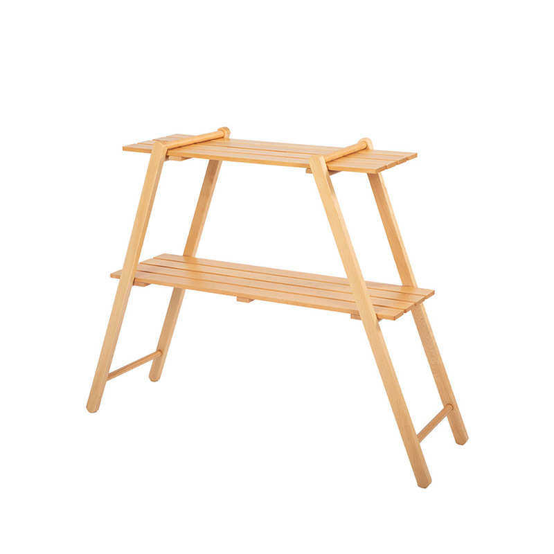 收纳架野餐桌实木挂架三角多功能架子户物双层物外置烧烤储露营架,淘宝优惠券,粉丝福利购,淘宝优惠卷