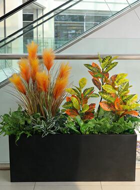 仿真花假花摆设户外庭院花箱仿真花装饰摆件植物仿真绿植造景组合