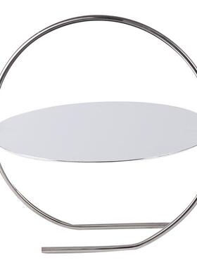 轻奢样板房装饰品蛋糕水果置物盘展示架创意艺术提篮收纳托盘摆件