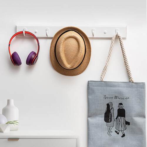 门后衣钩置物架玄关挂钩卧室墙上壁挂试衣间挂衣架实木创意衣帽架 - 图2