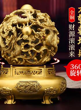全铜九转干 干坤鼎摆件 九龙鼎家居装饰店铺开 业乔迁家居装饰工
