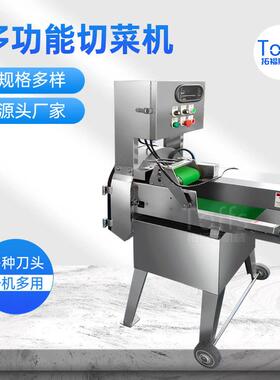 现货大型多功能切菜机商用变频双头切段切丁机果蔬加工配套设备