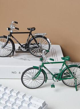 创意复古自行车小摆件家居客厅酒柜软装饰品轻奢电视柜感