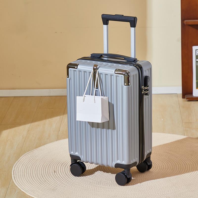 New 18-inch small password suitcase for men and women, lightweight leather suitcase, universal wheel trolley case, cute