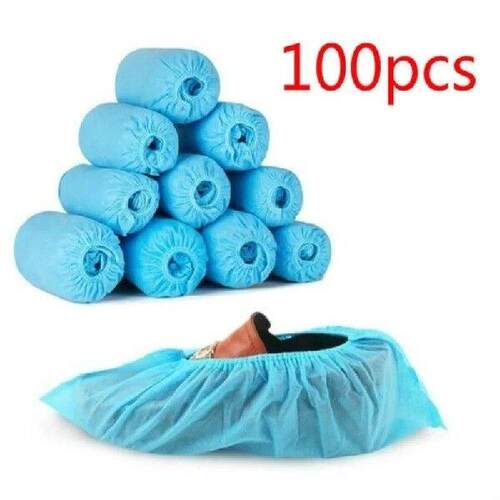 100pcs Non-woven Fabrics Disposable Shoe Covers Boot Covers - 图0