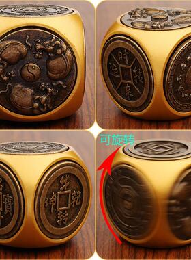 解压时来运转六面转转牛转乾坤手把件家居办公室创意摆件工艺品