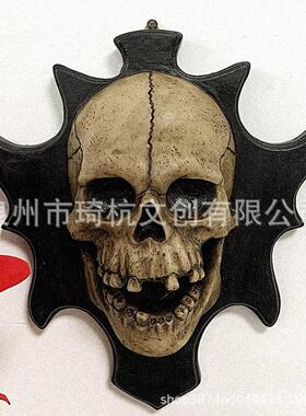 热款可发光骷髅壁挂家居室内卧室客厅玄关墙面万圣节小装饰品
