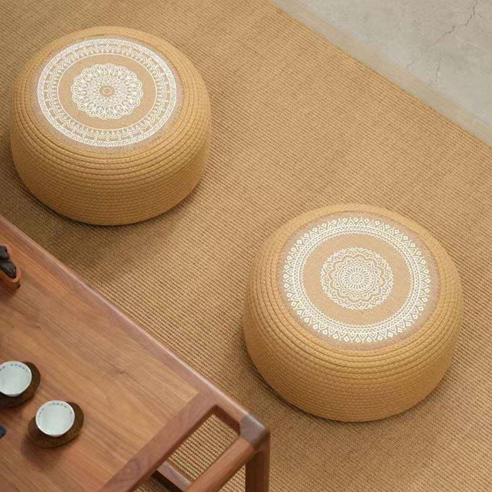 Japanese cotton rope futon floor cushion ground meditation meditation cushion home bedroom balcony floor bay window sitting cushion