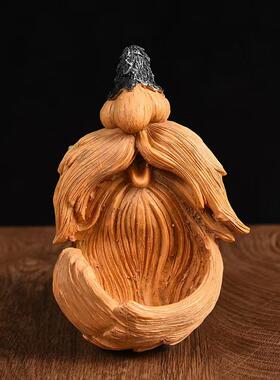 跨境爆款户外00599树怪皮鸟喂器创园林树脂意工艺品树个性装饰挂