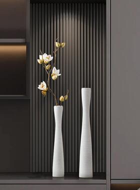 艺玄关装品摆件高入饰户入门电视柜细长花ltao7251瓶家居客厅术高