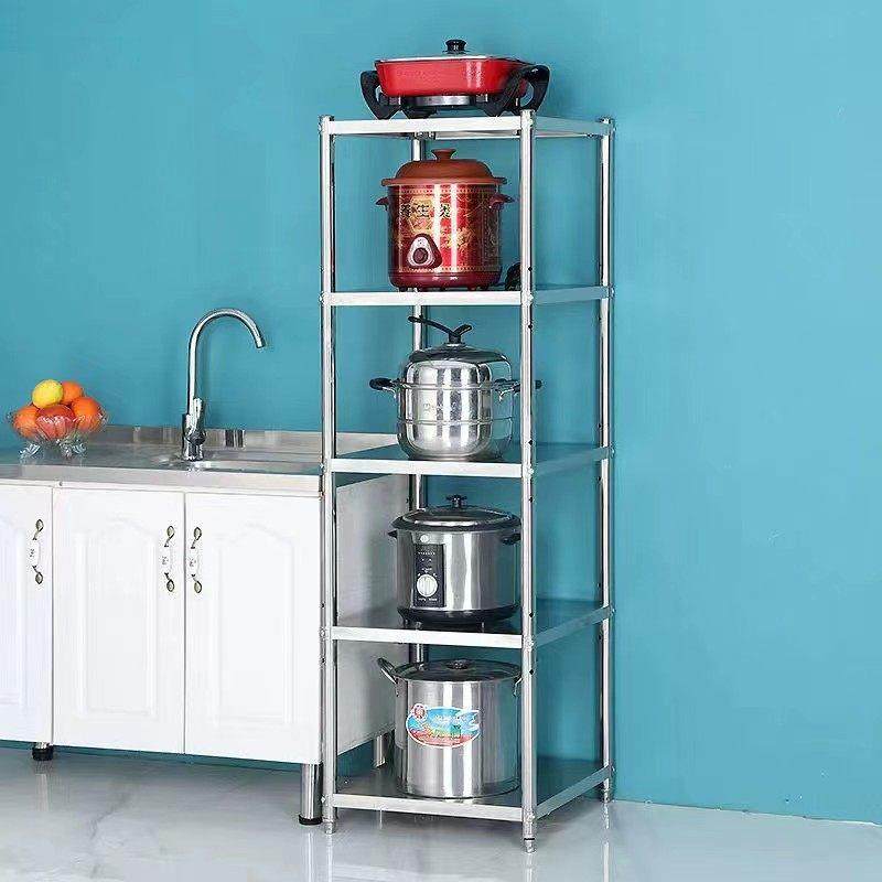 不锈钢厨房置物架落地多层微波炉烤箱收纳小架子家用储物货架锅架,淘宝优惠券,粉丝福利购,淘宝优惠卷