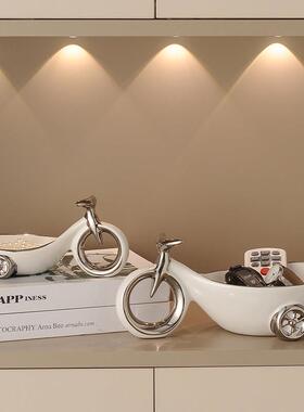 入户钥匙收纳摆件进门钥匙托 托盘收纳盒玄关摆件鞋柜轻奢高级感