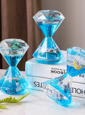 油滴沙漏玩具流沙瓶礼物太空人水油流体创意摆件解压书桌面小物件