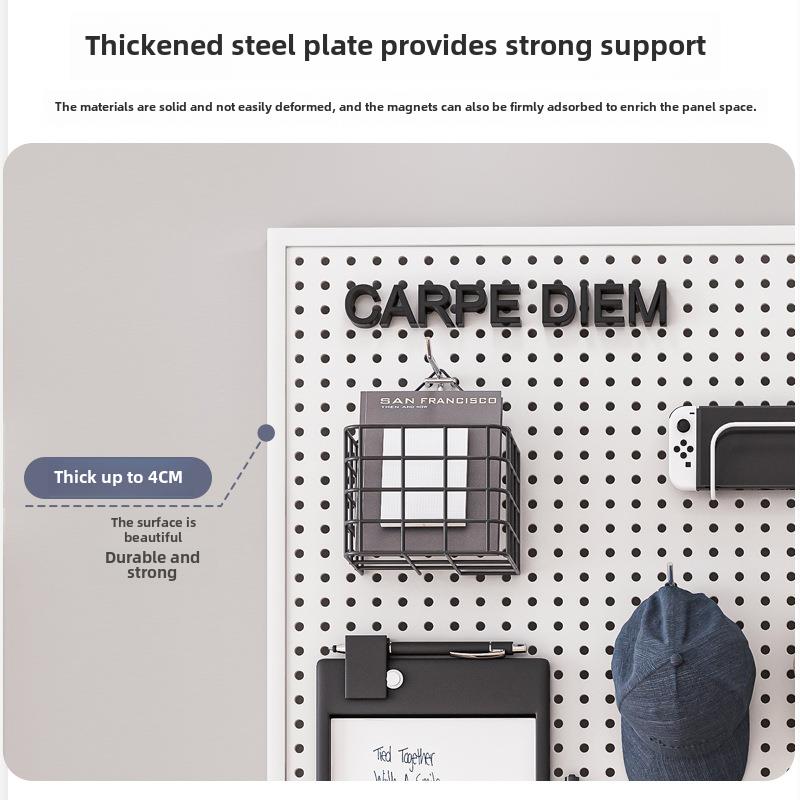 Hole board wall hanging rack storage rack dormitory storage rack display rack iron hole board hole version power tools wall mounted